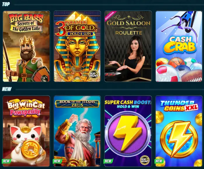 Caspero Casino games